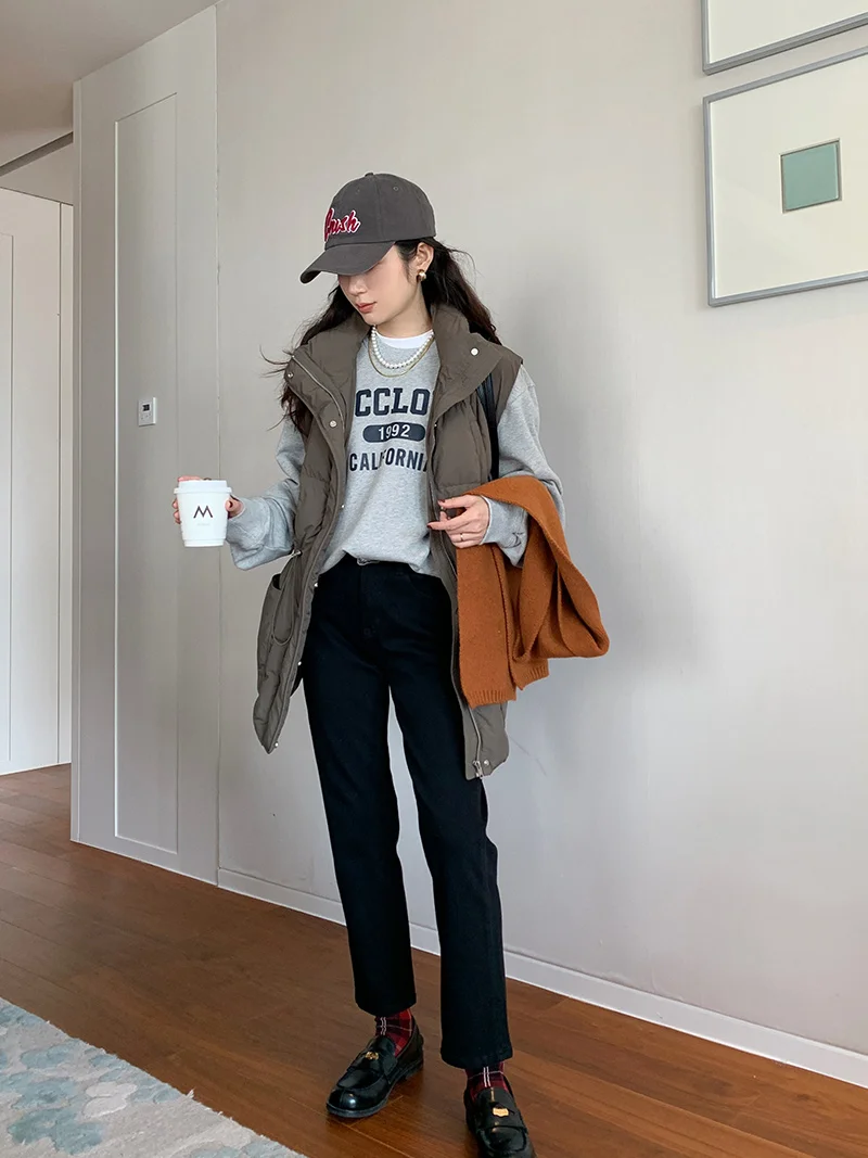 

Джинсы женские с высокой талией, облегающие, длиной 7/8, из хлопка с эластаном, повседневные, с эффектом удлинения ног