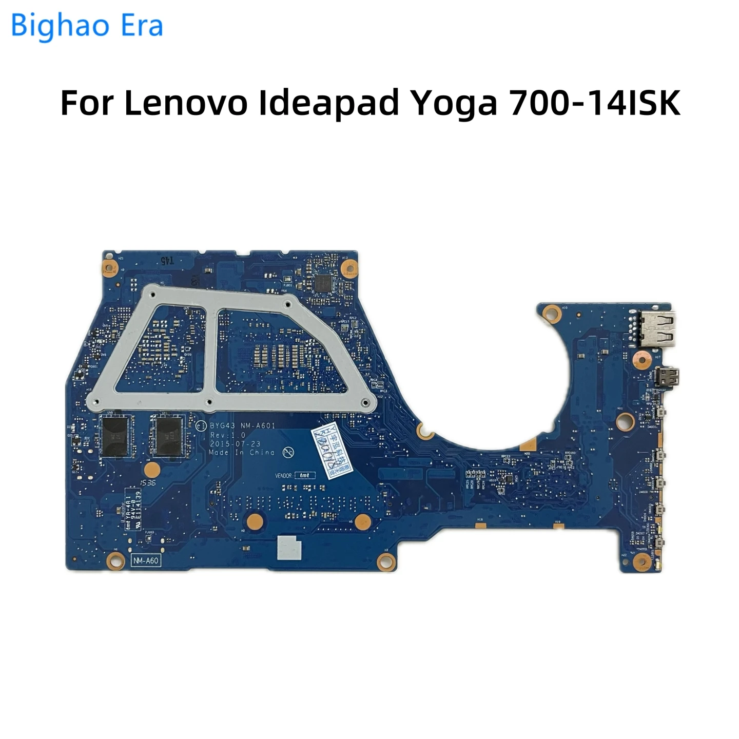 BYG43 NM-A601 For Lenovo Yoga 700-14ISK Laptop Motherboard With i5-6200U i7-6500U CPU DDR3L GT940M-2GB Fru：5B20K41652 5B20K41650