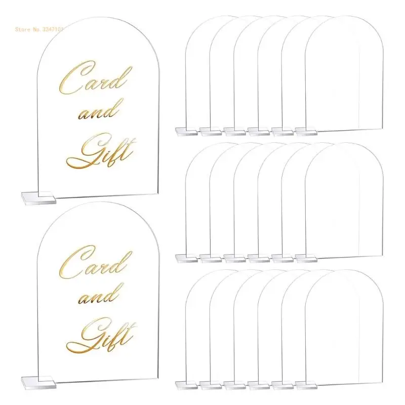 

20pcs Acrylic Signs Desk Sear Plates for Wedding Table DIY Party Decorations Dropship