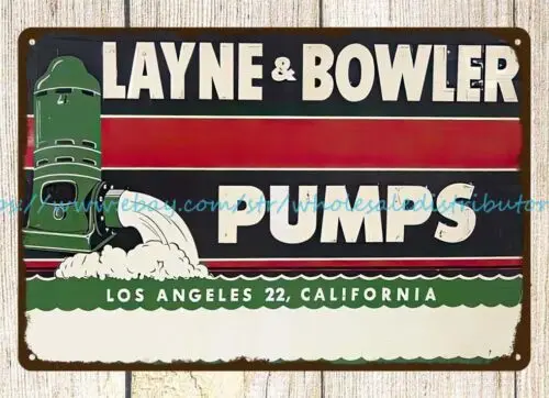 colorful wall art decor Layne & Bowler Pumps metal tin sign