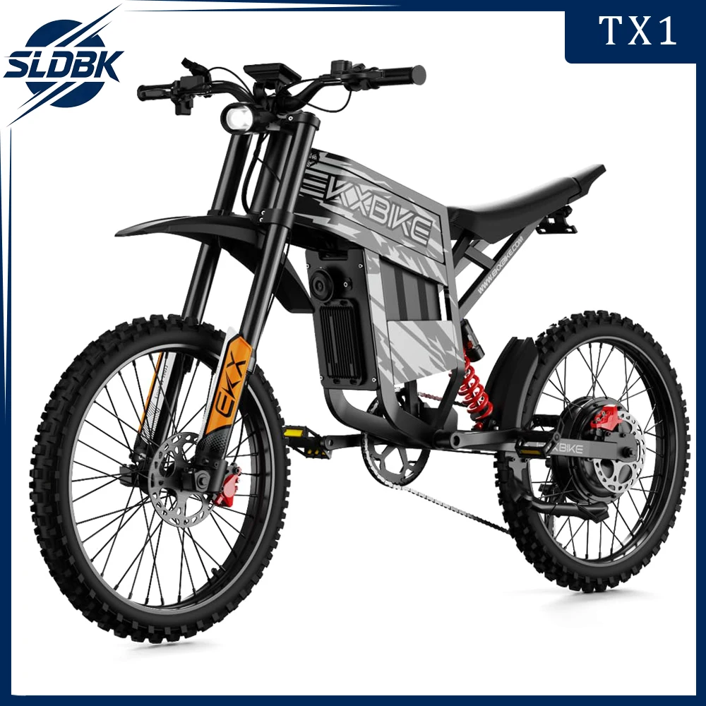 

SLDBK TX1 Electric Motorcycles 6000W Brushless Gearless Motors Electric Dirt Bike Speed 80Kmh Electric Bike Adult Off Road Ebike