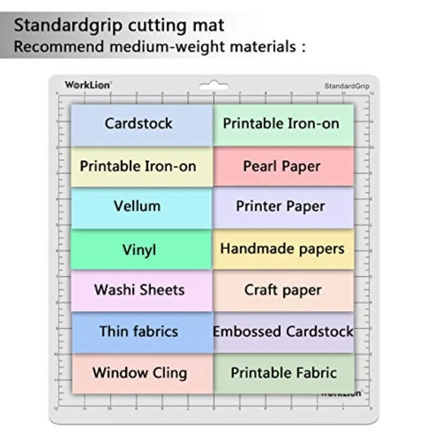 Cutting mat 12x12 Compatible With Silhouette Cameo 4/5/3/2/1 6 mats-4 Standard Adhesive, 1Light Adhesive, 1Strong Adhesive Adhe view 4