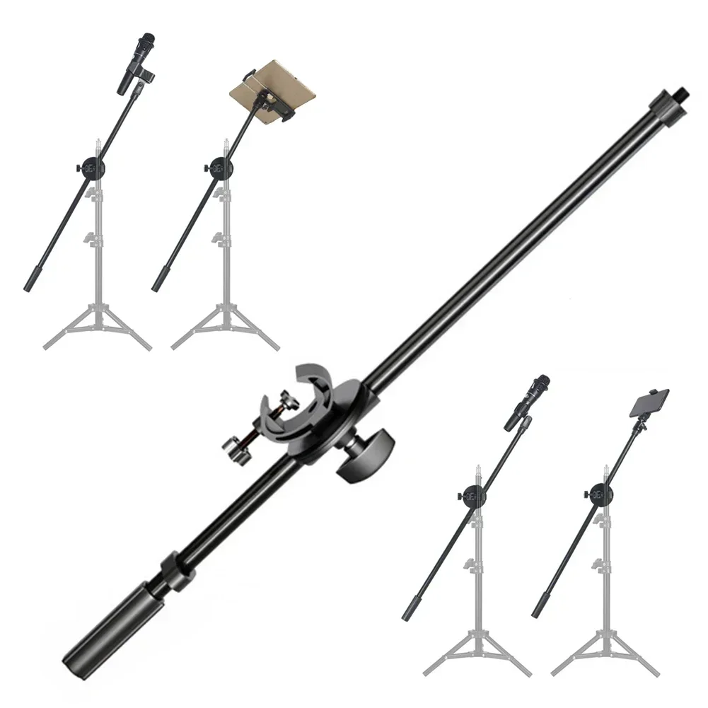 Rotating Video Live Bracket Microphone Stand Boom Arms Extension Crossbar      55CM      Tripod Live Broadcast Equipment