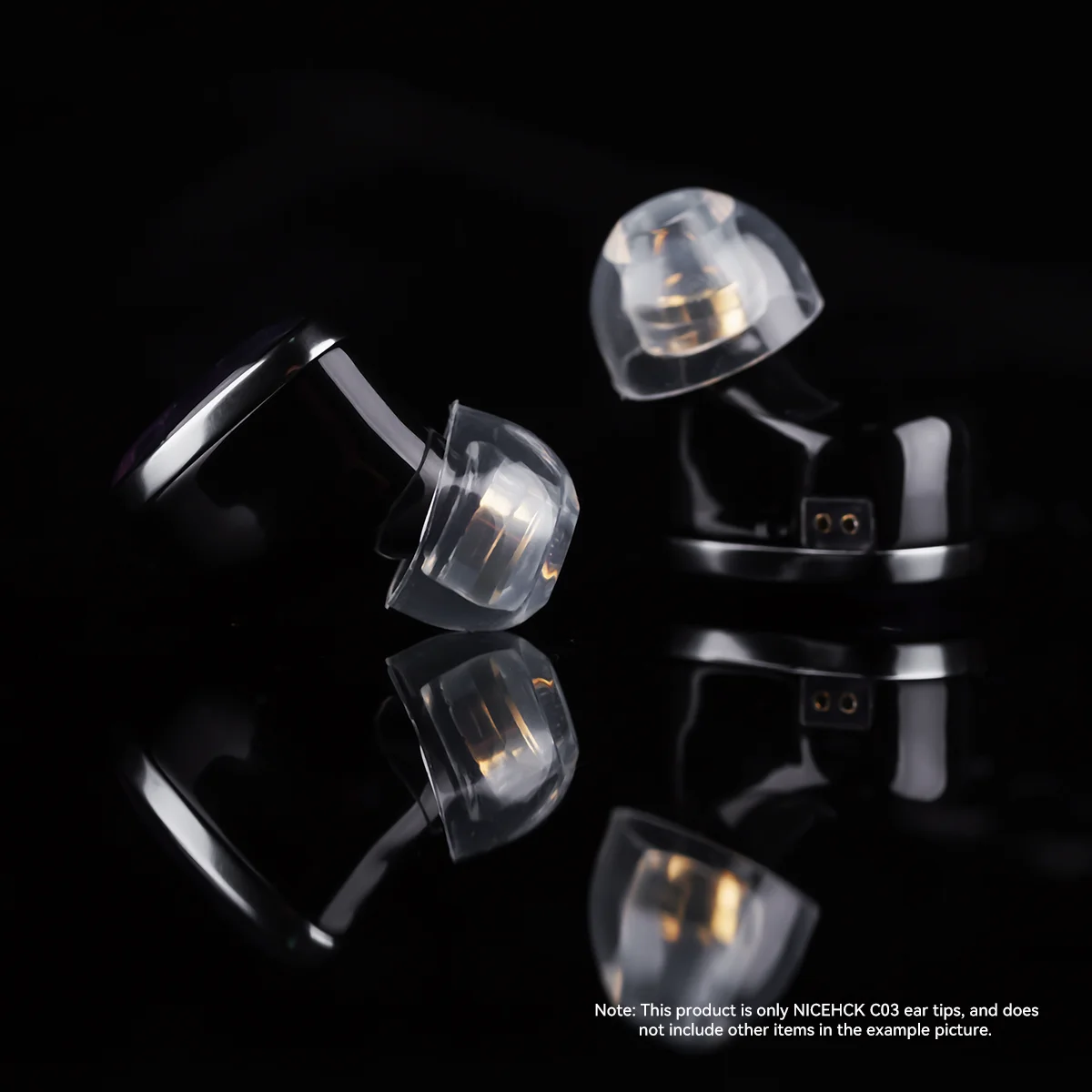 NICEHCK C03 أطراف أذن من السيليكون السائل الشفاف عازلة للضوضاء ملحقات سماعات أذن ناعمة وآمنة لـ NX8 Himalaya Davinci