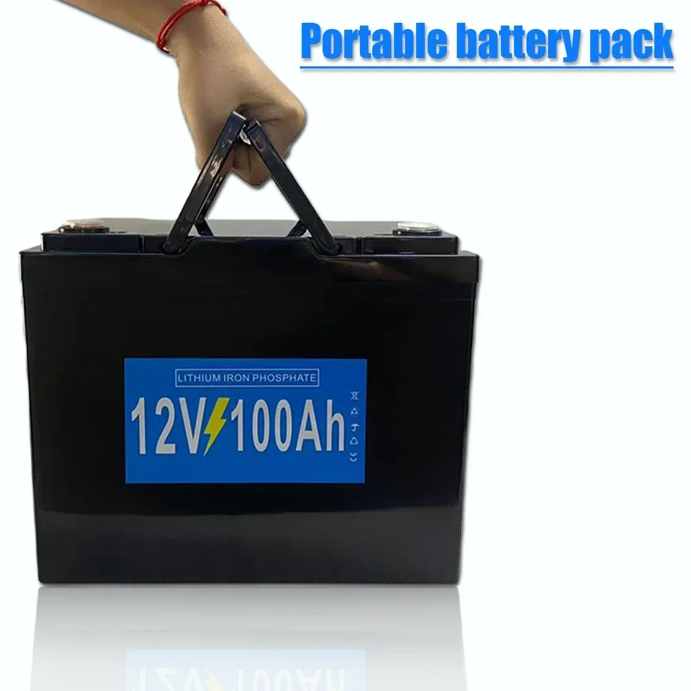 Nuevo paquete de batería LiFePO4 de 12V, 100Ah, fosfato de hierro y litio de 12V y 100AH para motores de propulsión fueraborda marina eléctrica, sistema Solar
