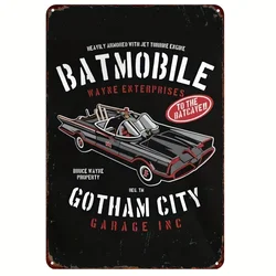 Batmobile Gotham Garage Decorative Metal Sign - 8