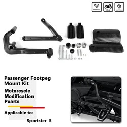 Motorcycle Accessories For Harley Sportster S 1250 RH1250 21-22 Rear Passenger Footpeg Supports Foot Pedals Heat Shield Fairing