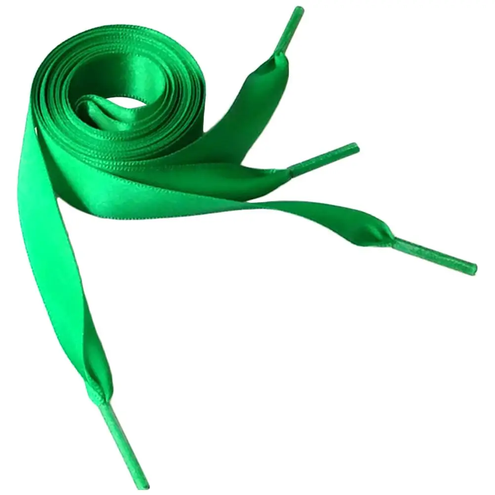 

Shoe Laces for Sneakers Shoelace Shoes Ribbon Shoeslaces Women Glossy Green Ribbin Shoelaces