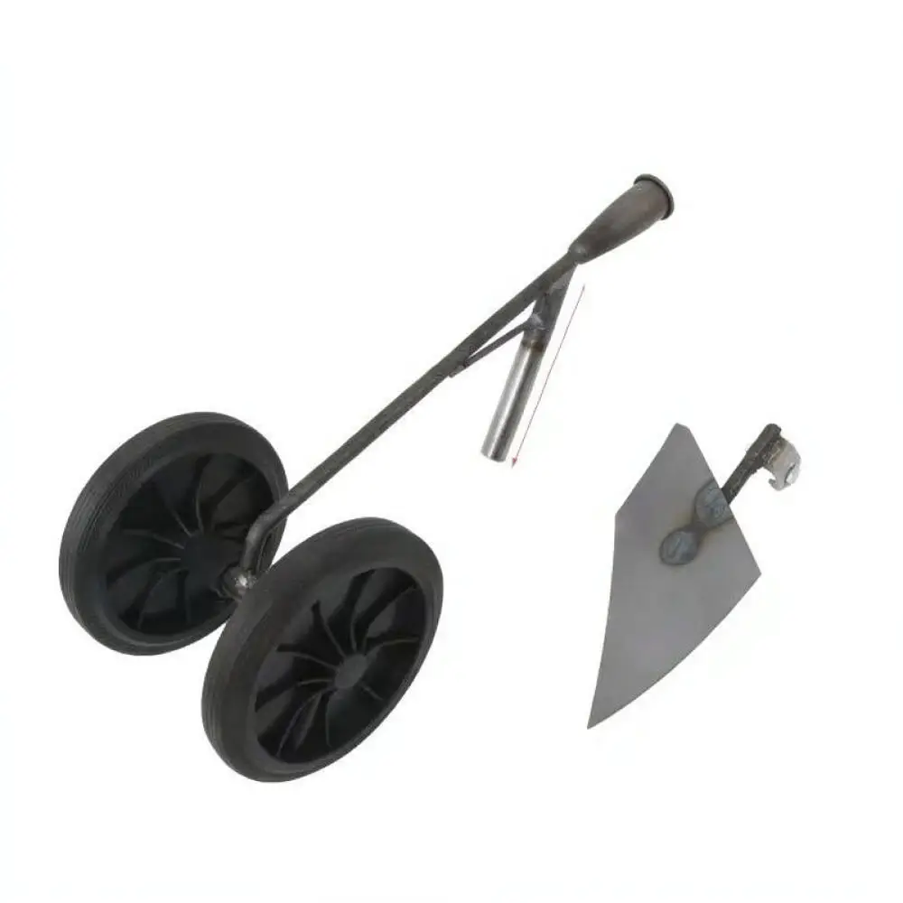 Multifunction Garden Hoe Dual Wheel Tiller Weeder Trenching Tool Soil Cultivation Equipment For Farm Land Reclamation