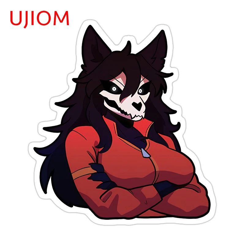 UJIOM Furry Mal0 Anime Character Wall Stickers Cool Personality Suitcase Refrigerator Guitar Decal Creative Amusing Wallpapers