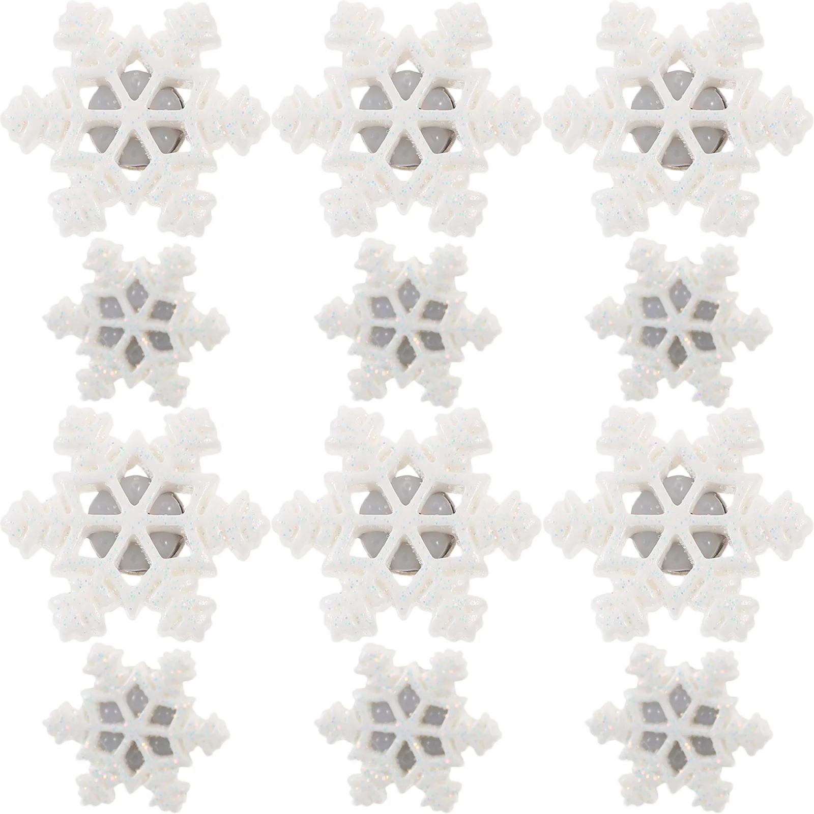 30 قطعة شكل ندفة الثلج دبابيس الإبهام الراتنج المنزلية دبابيس متعددة الوظائف الزخرفية لخريطة لوحة الإعلانات الصورة #3