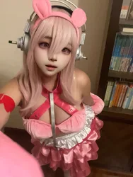 SUPER SONICO GRG Racing Queen Genus Gloomy Bear Cosplay Costume with socks