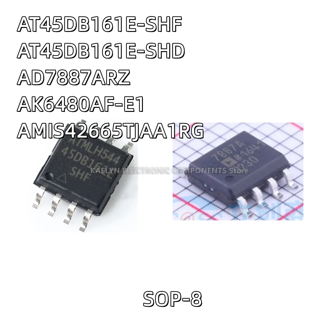 

10Pcs/lot AT45DB161E-SHF AT45DB161E-SHD AD7887 AD7887ARZ 7887A AK6480 AK6480AF-E1 80AF AMIS42665TJAA1RG 42665-1 SOP8