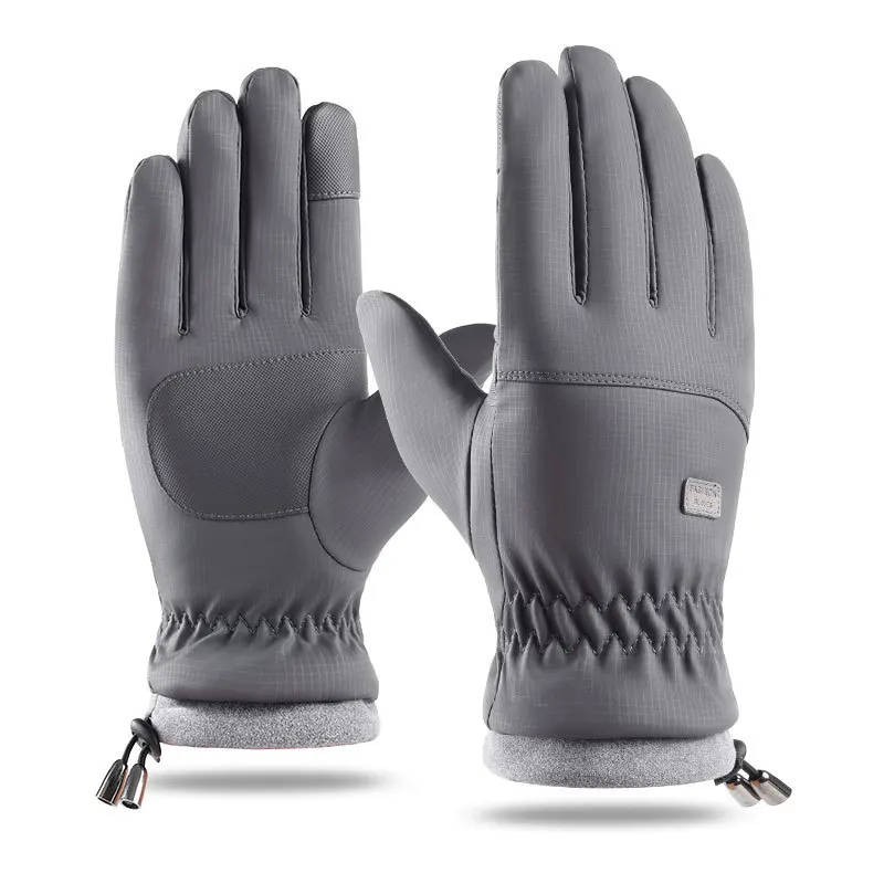 

Men's Windproof Waterproof Plus Velvet Plus Thick Warm Gloves Sports Cycling Touch Screen Warm Gloves ski Winter Gloves