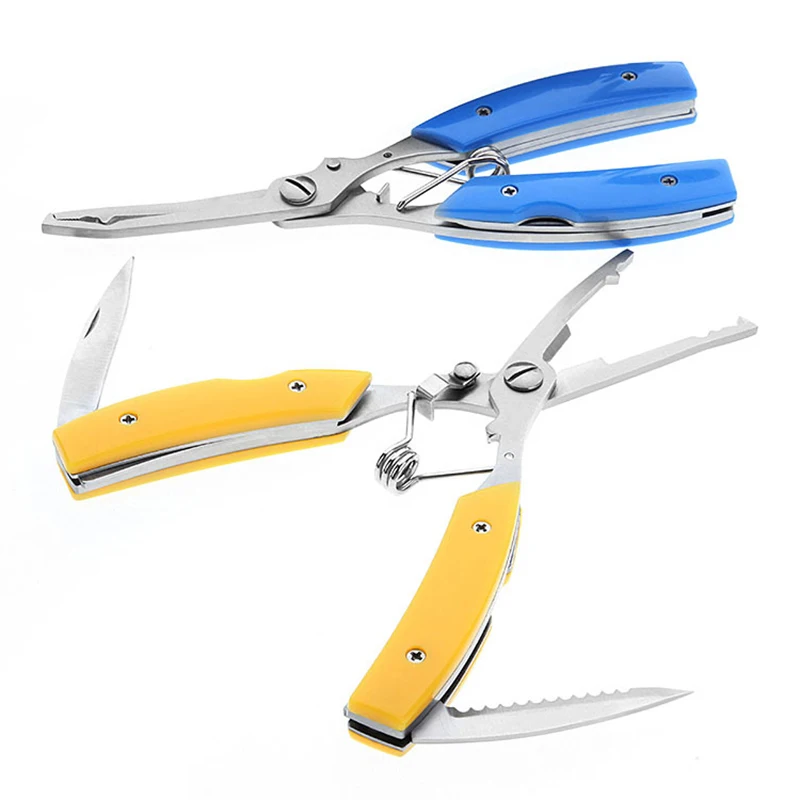 

Multifunctional Stainless Steel Fishing Pliers Split Ring Remove Hooks Tool Cutting Line Pliers For Sea Fishing Tackles
