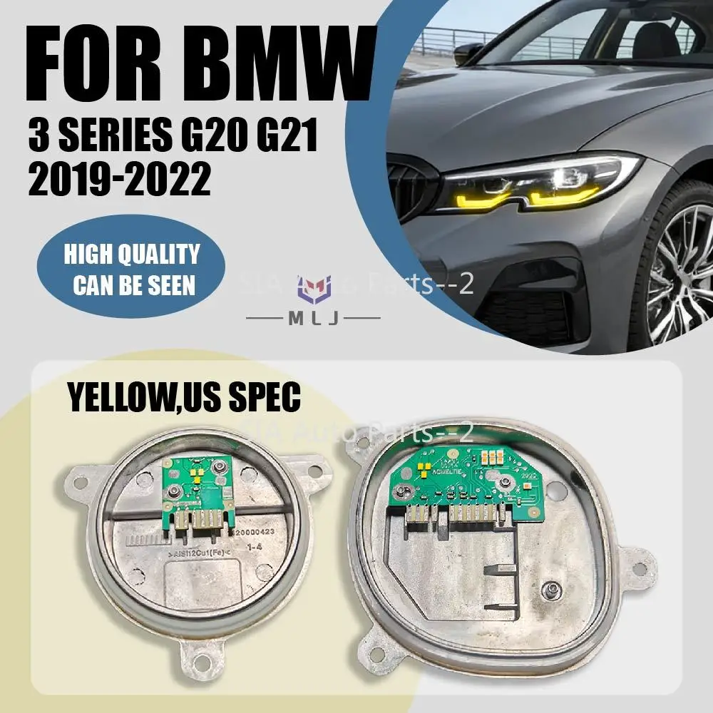 

63118496134 63118737143 63118737144 для BMW 3 серии G20 G21 2019-2022 годов, лазерно-желтый модуль фары с ДХО и указателем поворота (версия для США)