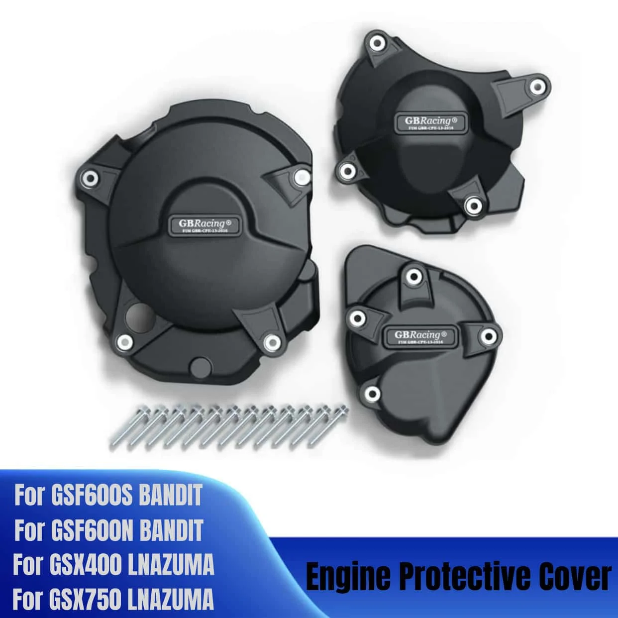 

For Suzuki GSF600S Bandit/GSF600N Bandit/GSX400 Lnazuma /GSX750 Lnazuma 1995-2004 GBRacing Motorcycle Engine Protection Cover