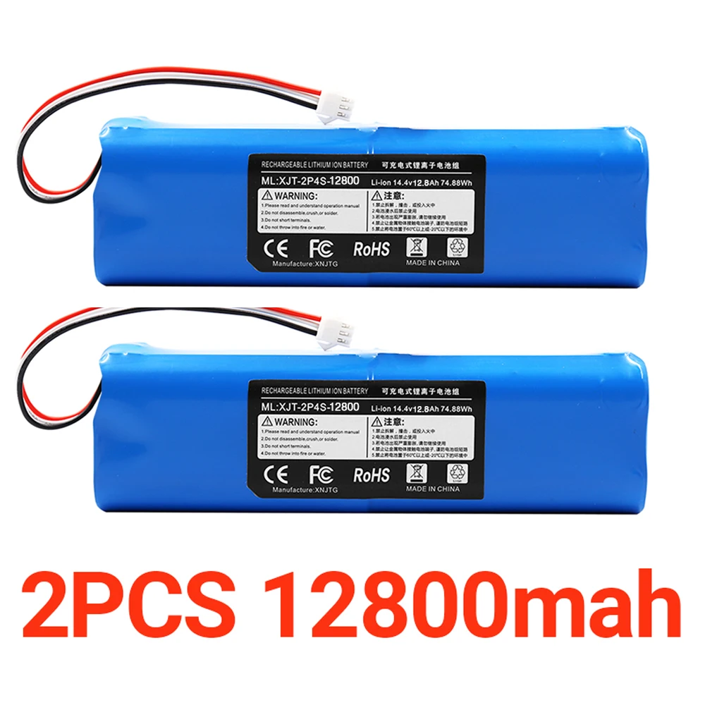 14.4V 12800Mah Voor Xiaomi Lydsto R1 Accessoires Lithium Batterij Oplaadbare Batterij Is Geschikt Voor Reparatie En Vervanging