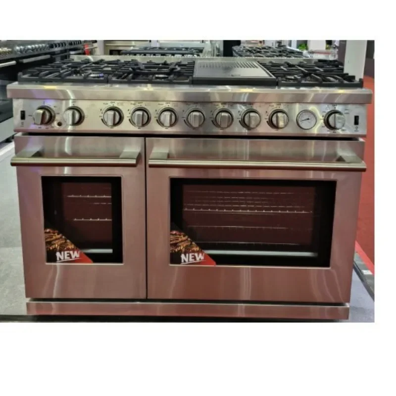 1.2M 7 seven-head gas stove with oven vertical one-piece burner