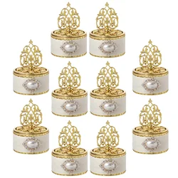 12Pcs Pagoda Candy Box Baby Bride Gifts Party Favor Containers Plastic Wedding Treat Boxes