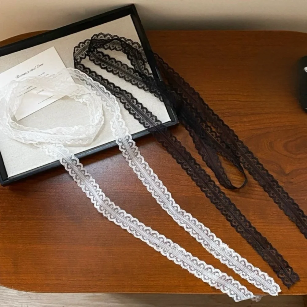 

Новое готическое кружевное колье-чокер с многослойным дизайном в балетном стиле, кружевной ремешок, многослойная цепочка на ключицы в стиле Y2K для женщин