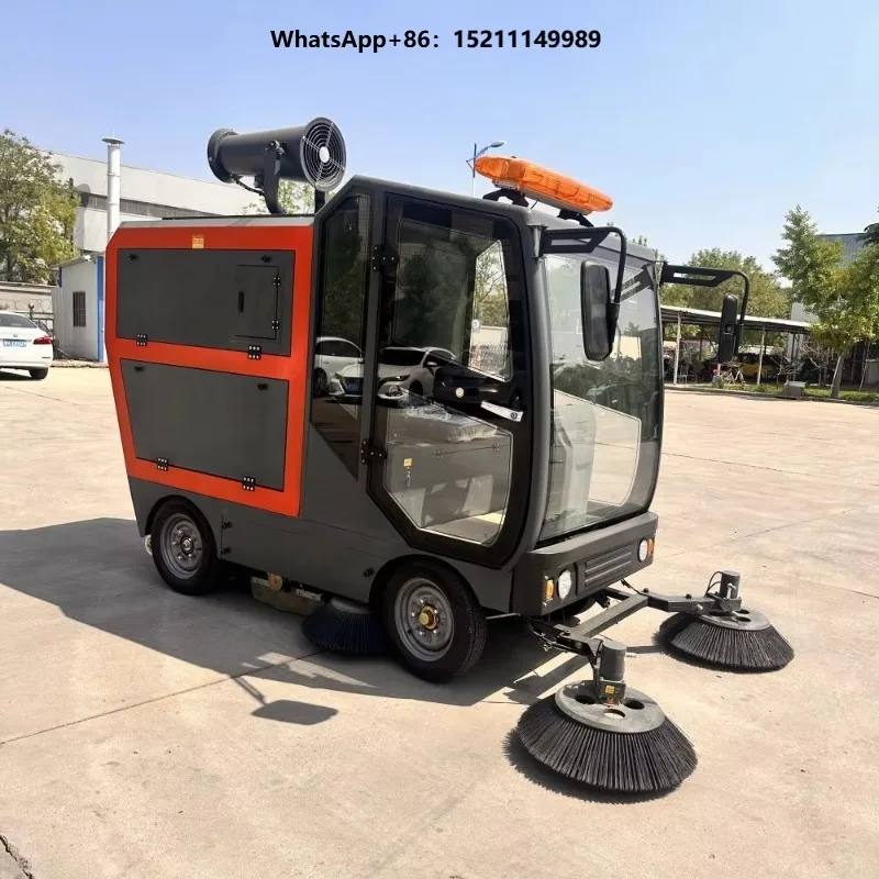 6-8h Long Working Time 2300mm Wide Cleaning Path 48V Battery Driving Floor Sweeper