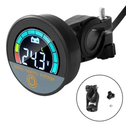 DC8-100V Round Digital Display Voltmeter LED Digital Voltmeter Panel Volt Meter Monitor Gauge Display Car Accessories Waterproof