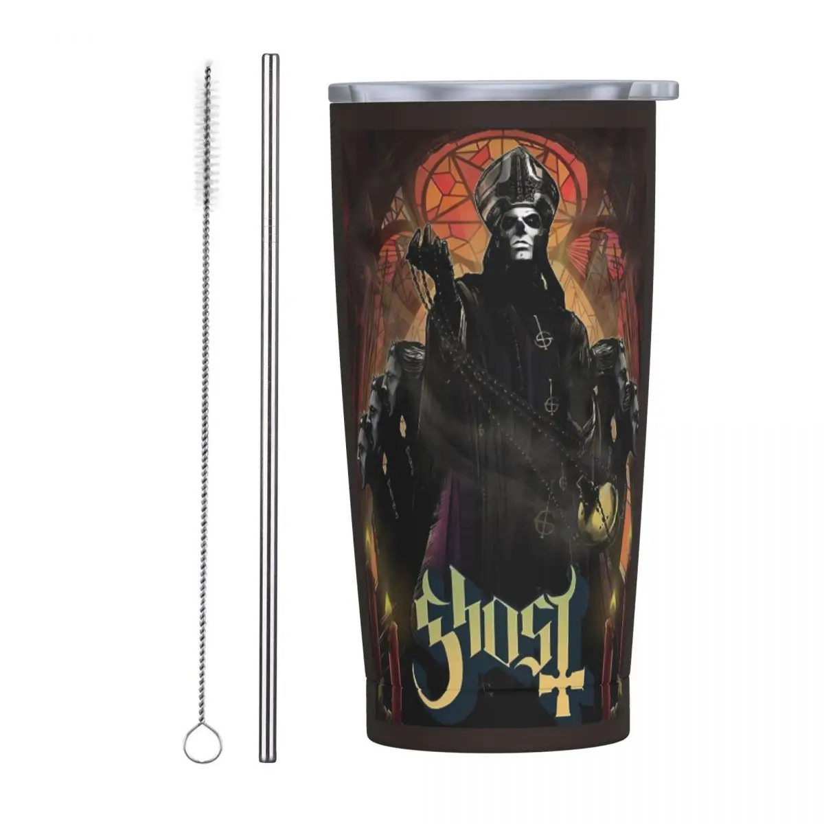 G-Ghost Music Band Tumbler Horror Zombie Cold and Hot Water Bottle Insulated Stainless Steel Thermal Cups Travelist Car Mugs