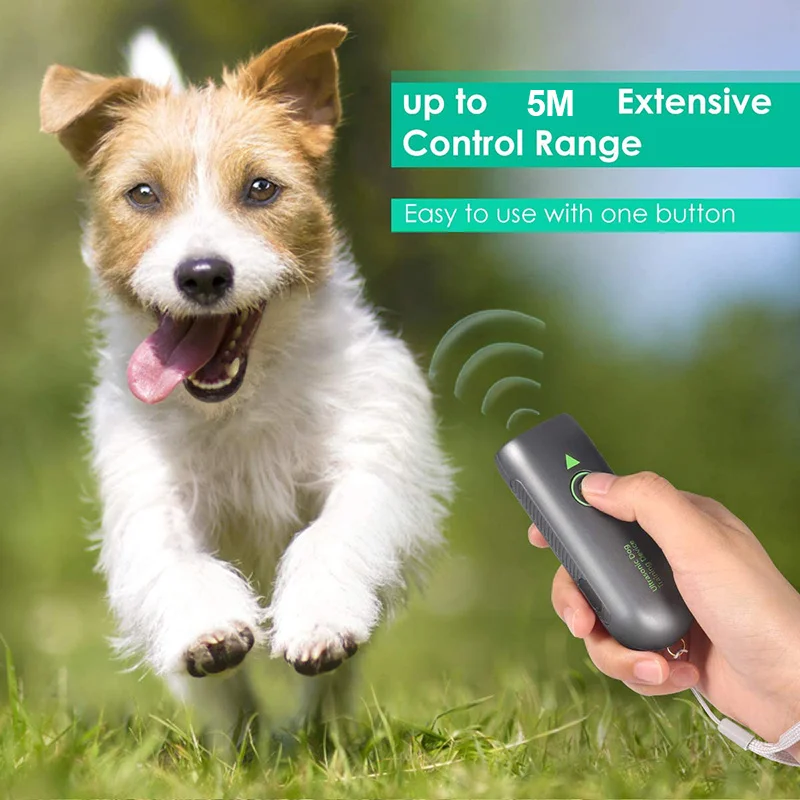 Dog Barking Control Devices Ultrasonic Barking Silencer Anti Barking Device Rechargeable Behavior Corrector Dog Training Tool