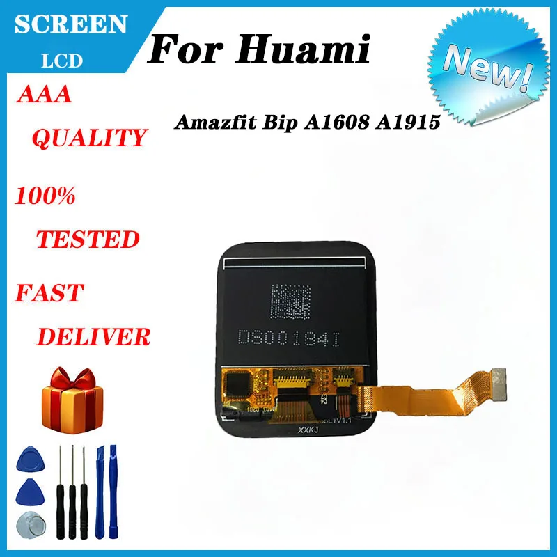 New For Huami Amazfit Bip A1608 A1915 Smart Sports Watch LCD Screen + Touch Screen, A1608 A1915 LCD Screen