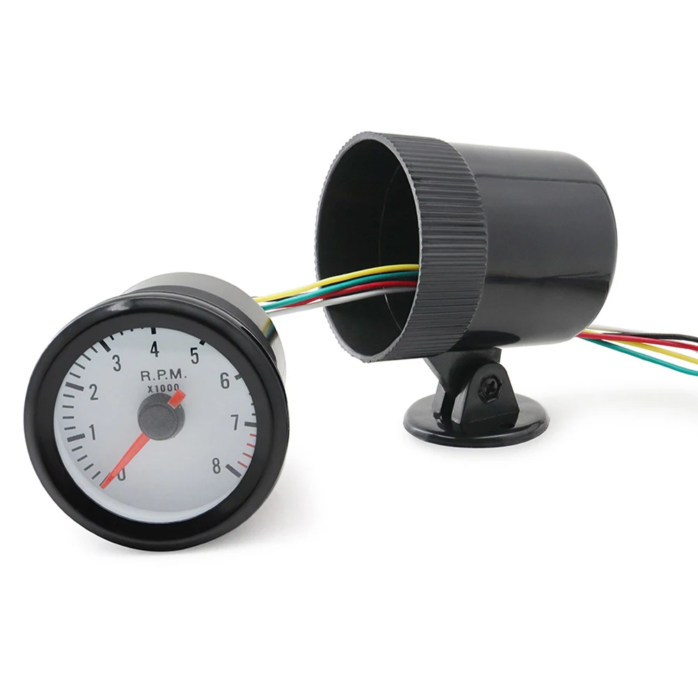 

2inch 52mm Car Tachometer 0 8000 Car Speeds Meter 1 8Cylinders Automotive Speedometer Gauge Meter Boat