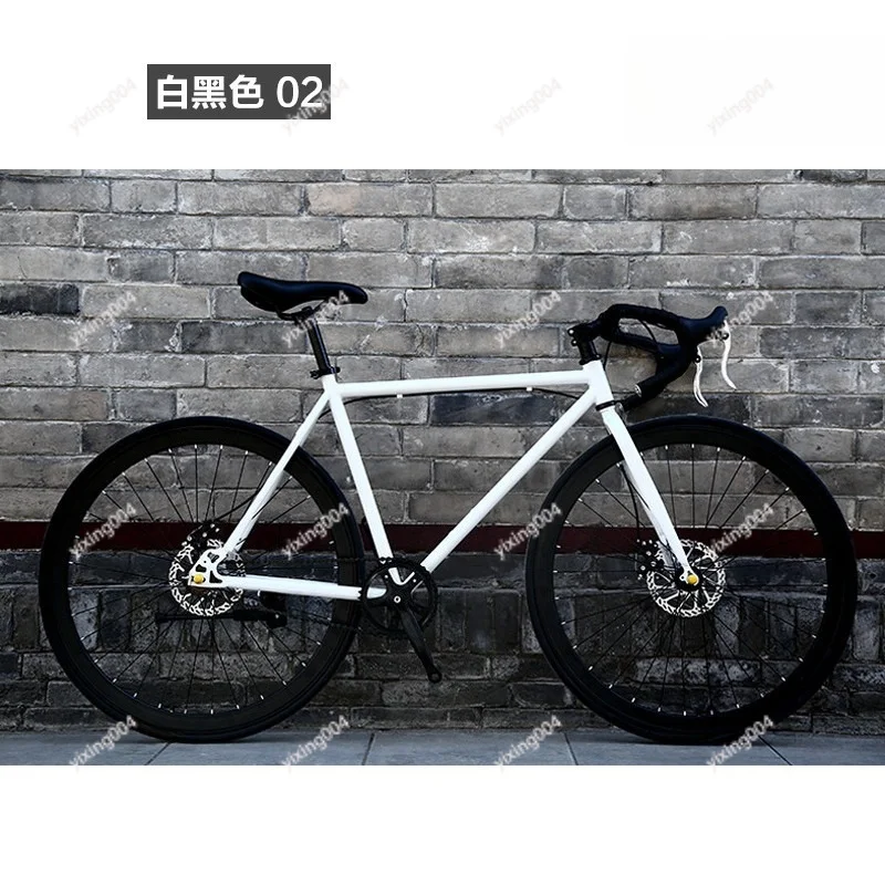 24 26 Inch Solid Tire Road Bike, Disc Brake Adult Male Commuter Bicycle for Outdoor Riding