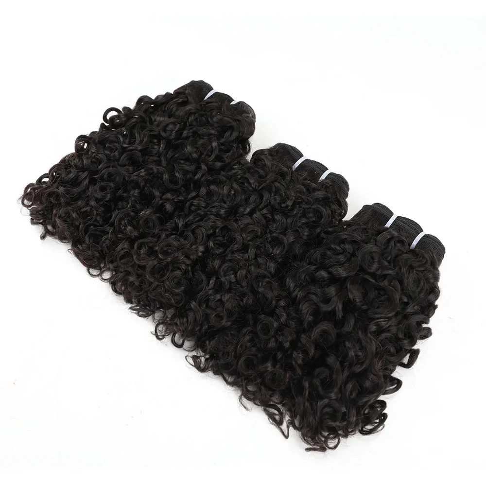 Malaysia 12A Small Spirals Curly Bundles Unprocessed Kinky Curly Human Hair Pixie Curls Weave Only Virgin Hair Extension Bundles