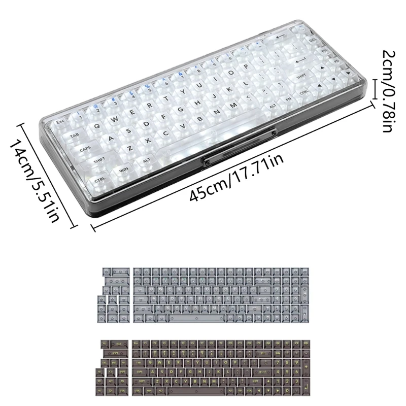 Mehrere Layout-Optionen 115 Tastenkappen für MX Switcher mechanische Tastaturen Tastenkappen