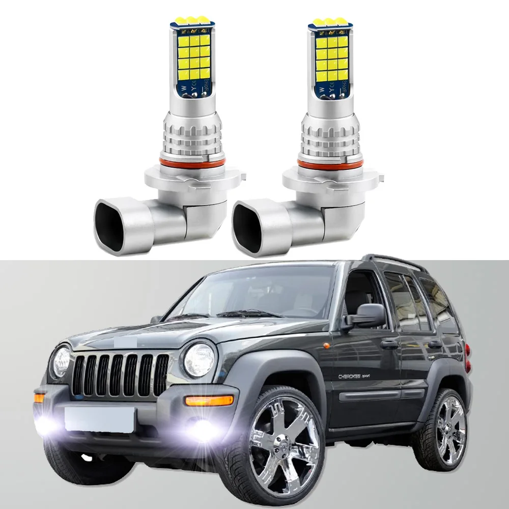 2pcs Led Car Fog Lamp For Jeep Cherokee（KJ）2002 2003 2004 2005 2006 2007 Front Fog Light Bulb Car Accessories Canbus