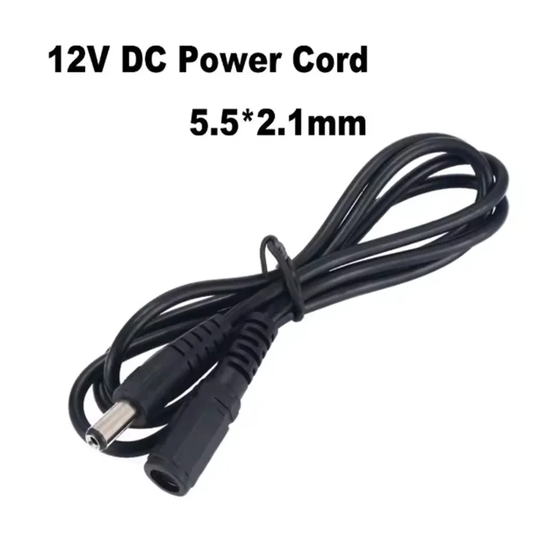 DC 12V video verlengkabel stroomvoorziening DC 5.5 x 2.1 mannelijk naar vrouwelijk 12V stroomverlengkabel voor CCTV camera router ﻿ Kabel