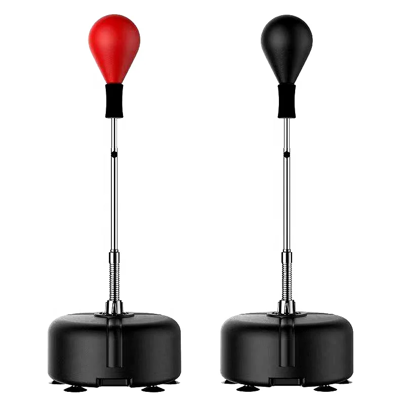 2026 Home Gym Solid Boxing Speed Ball Adjustable Height  Standing Speed Bag with Suction Cup Base Punching Balls Equipmentpromot