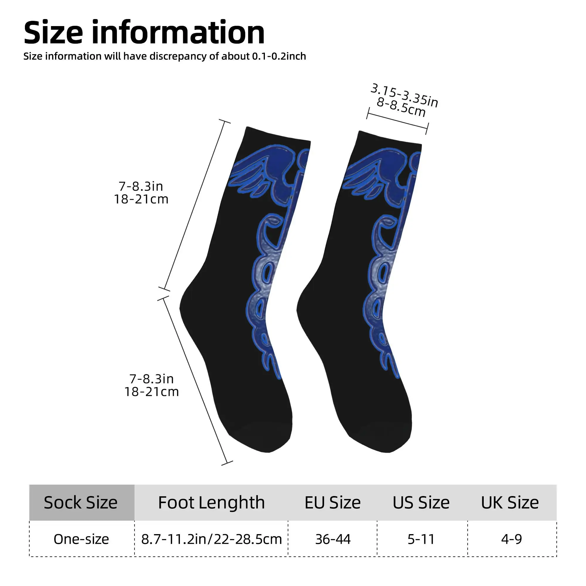 Custom Harajuku Emt Star of Life Symbol Paramedic  Socks Men Women Warm 3D Printing Emergency Medical Football Sports Socks