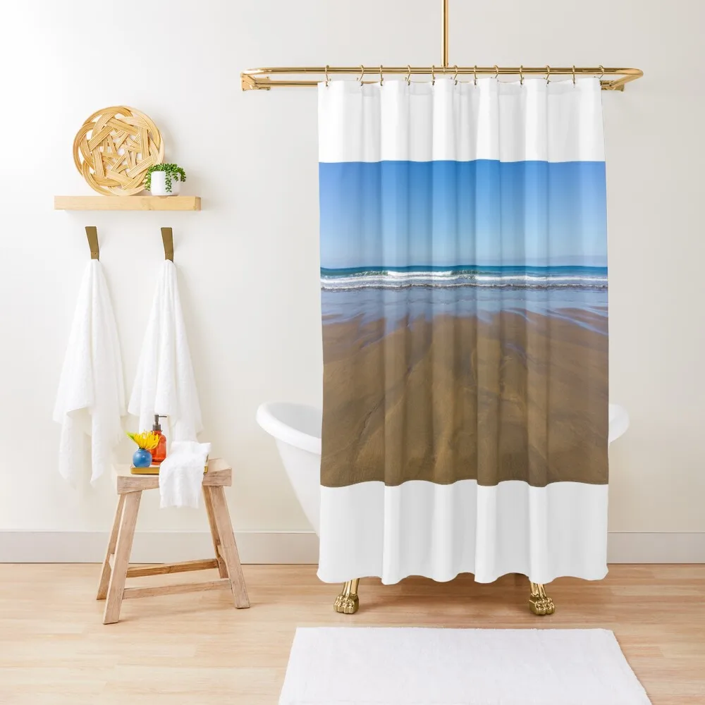 

Beautiful Westward Ho beach in North Devon Shower Curtain Bathroom Accessories For Bathrooms Curtain