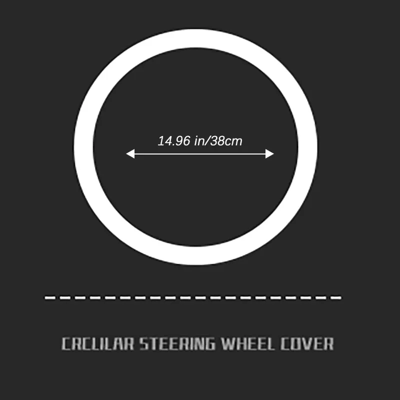 New Style Cute Cat Girl Cartoon Car Steering Wheel Cover, Warm Flocked Plush, No Inner Ring, Autumn & Winter