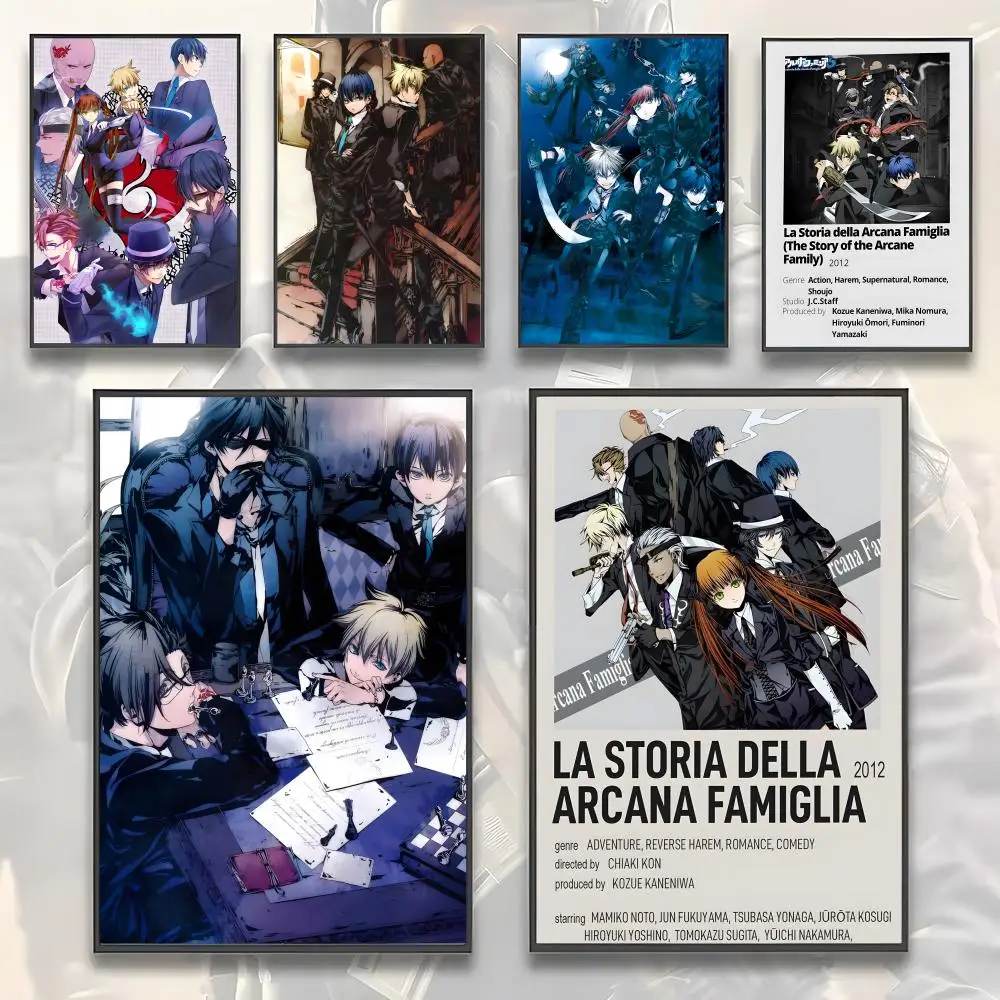 

Poster Sticky Wall Art Printing Waterproof Home Living Bed Room Aesthetic Decor Anime A-Arcana Familia Rinato