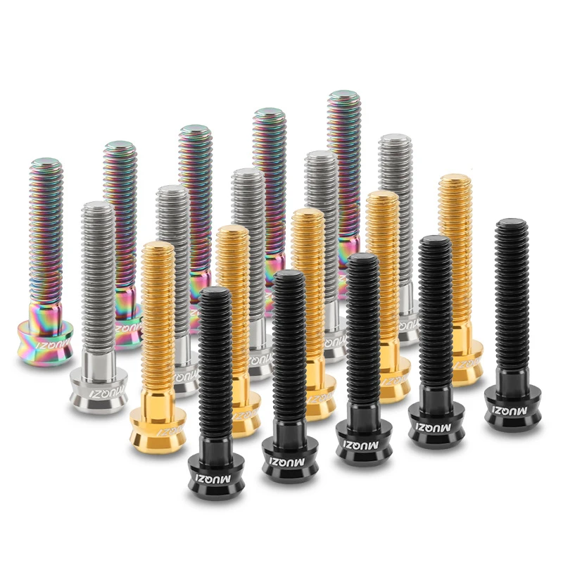MUQZI バイク M6 チタン合金ステムトップキャップネジ M6x35mm M6x30mm