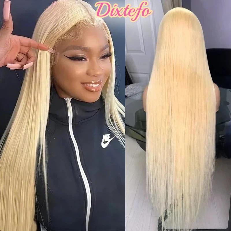

613 Blonde Straight Hd Lace Frontal Wig 13X6 13X4 Transparent Brazilian Straight Lace Frontal Wigs 30 36 Inch Straight Human Hai