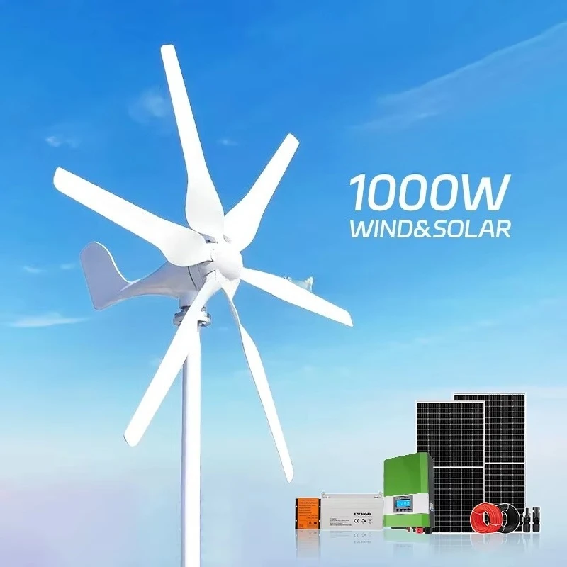 Illuminate Your Home Supply All Appliances High Cost-effectiveness Free Energy Windmill Solar Power Generation System