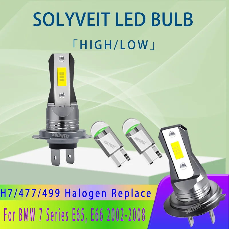

Dependable illumination from all-aluminum H7 bulbs LED High Low For BMW 7 Series E65, E66 2002 2003 2004 2005 2006 2007 2008