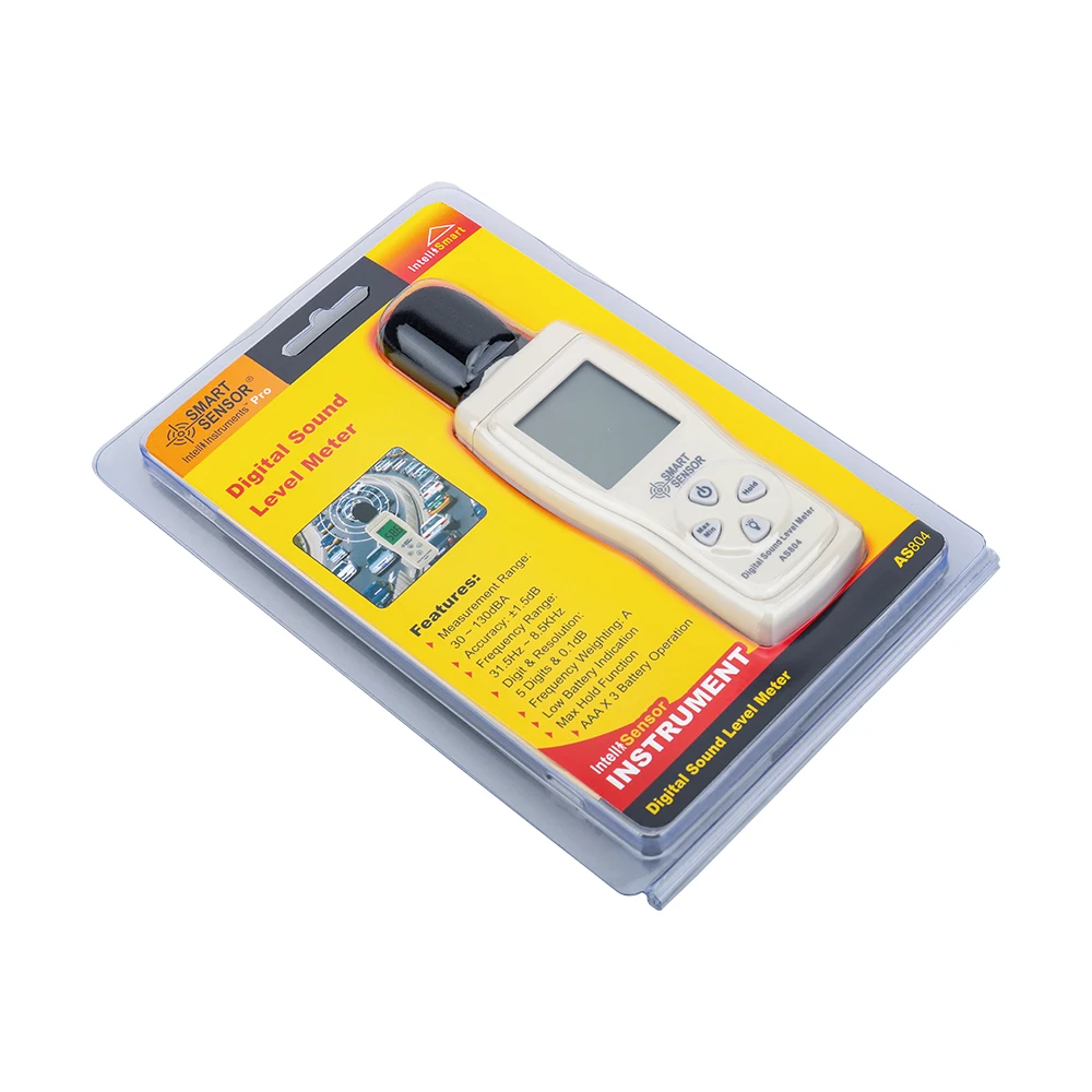 Medidor de ruido portátil, herramientas de diagnóstico de 30 a 130dB, probador de monitoreo, Detector de decibelios, analizador, medidor de nivel de sonido Digital