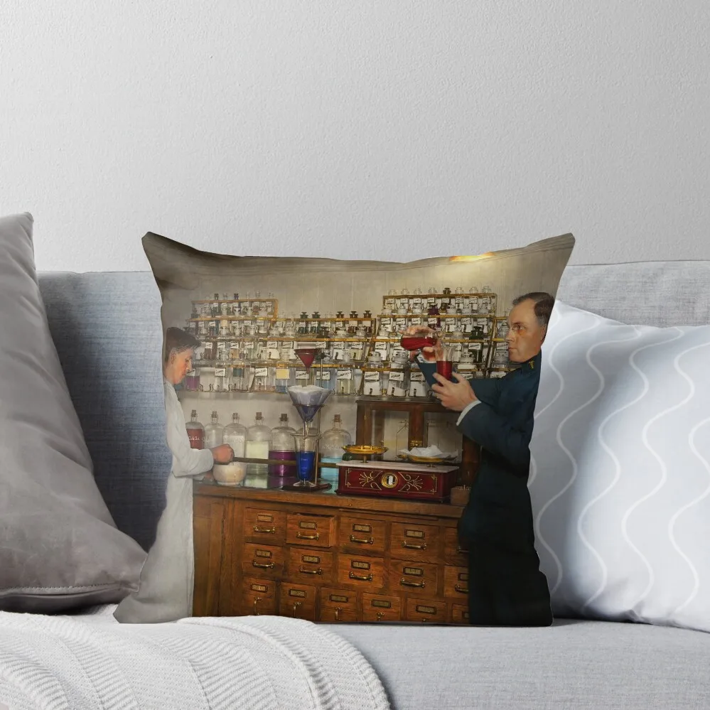 Pharmacy - The mixologist 1905 Throw Pillow Couch Pillows Pillowcases Cushion Covers Sofa pillow