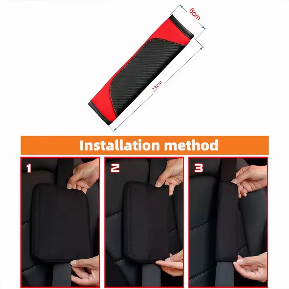 2PC Car Seat Belt Cover Shoulder Protector Cushion Pad Accessories For Nissan Qashqai Nismo Juke J10 J11 X-Trail T32 T31 Kicks view 2