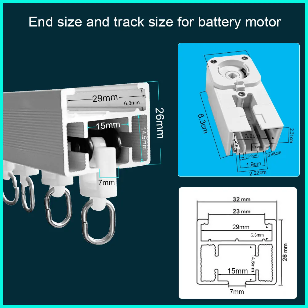 Lifelibero Tuya Zigbee Batterij Smart Gordijn Motor Kit Automatisch Systeem Elektrische Gordijn Rail Set Ondersteuning Alexa Smart Life