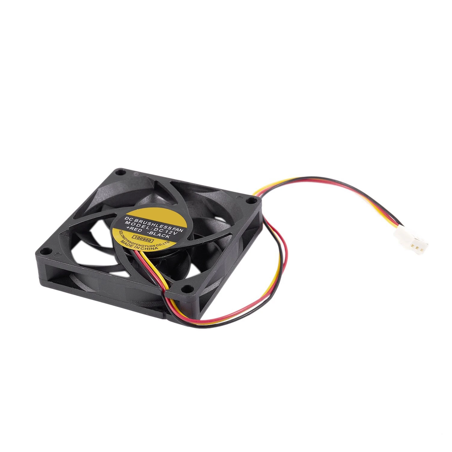 70x70mm 12V 3-Pin PC Computer Case CPU DC Brushless Cooler Cooling Fan أسود